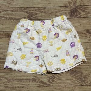 Girl’s Nola Tawk Organic Muslin Let's Geaux Tigers LSU Gameday Shorts 5T